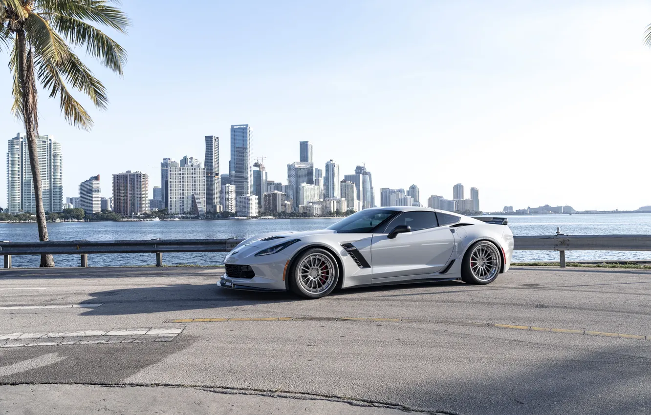 Photo wallpaper car, Z06, wallpaper, Supercar, Chevy Corvette