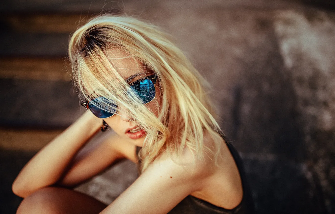 Photo wallpaper summer, style, Blonde, glasses, hairstyle, fashion