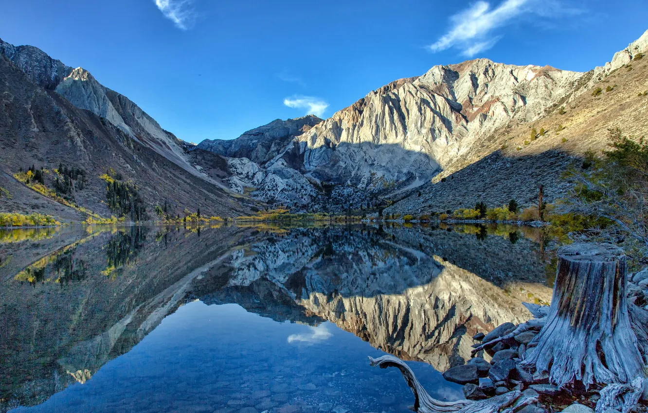 Photo wallpaper landscape, mountains, lake