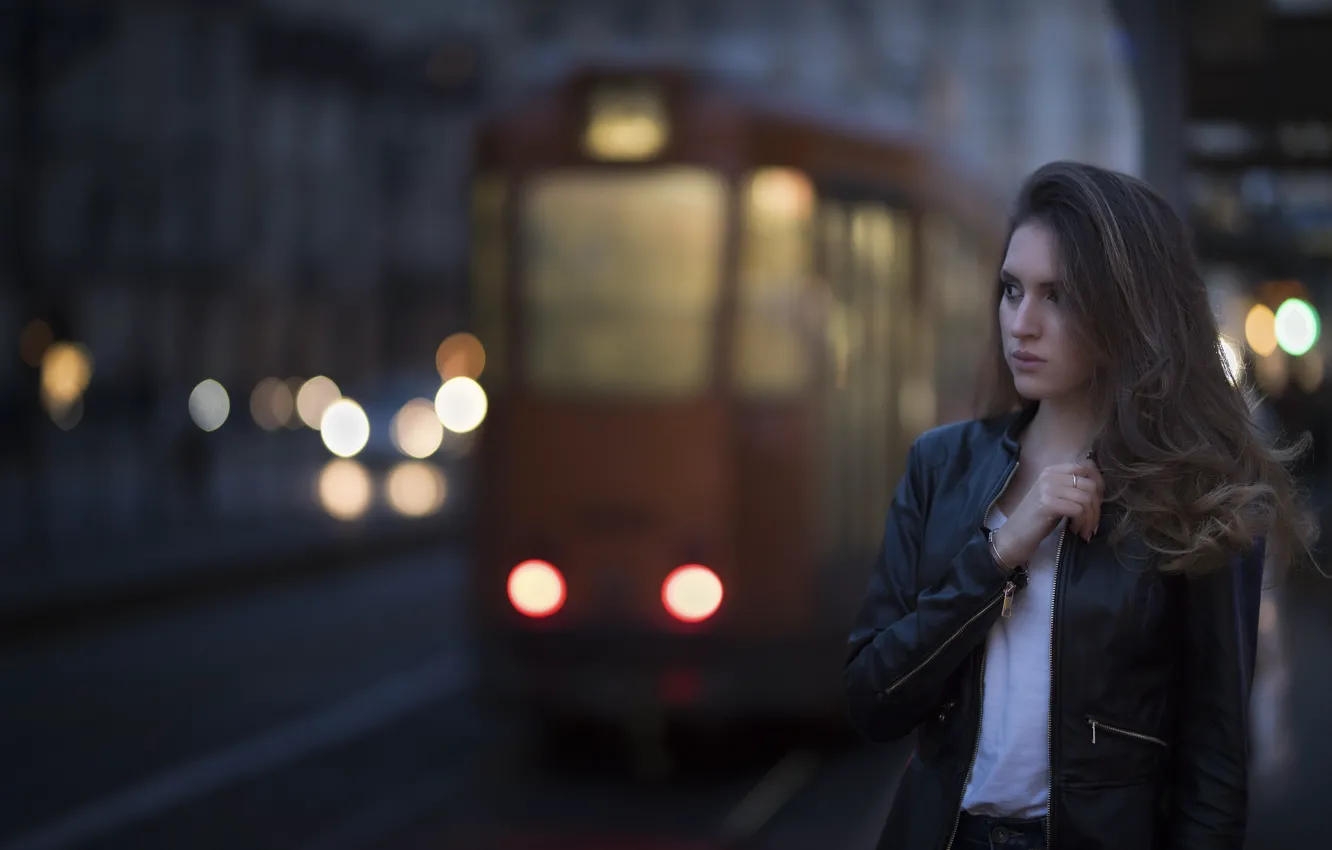 Photo wallpaper model, cutie, Clear, evening.the city