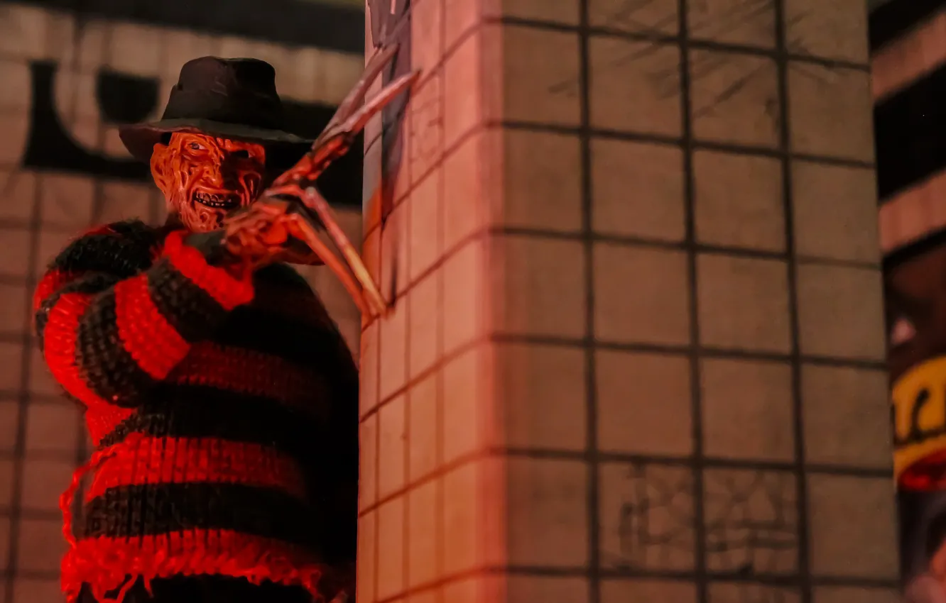 Photo wallpaper Freddy Krueger, a nightmare on elm street, Freddy Krueger, A nightmare on Elm street
