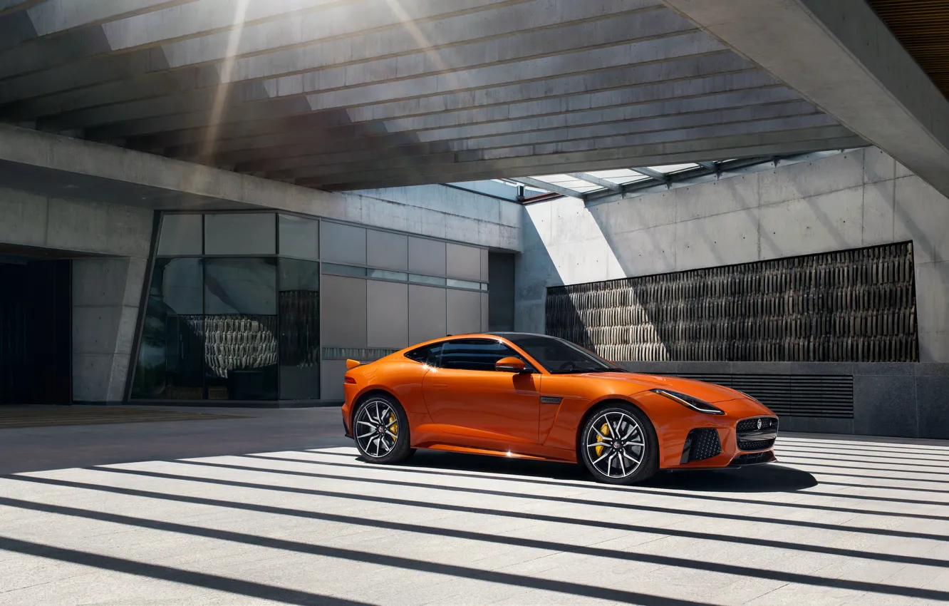 Photo wallpaper light, Jaguar, Coupe, F-Type, 2016, SVR
