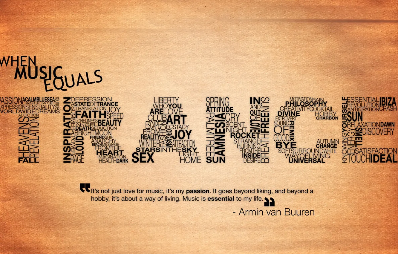 Photo wallpaper style, trance, Music