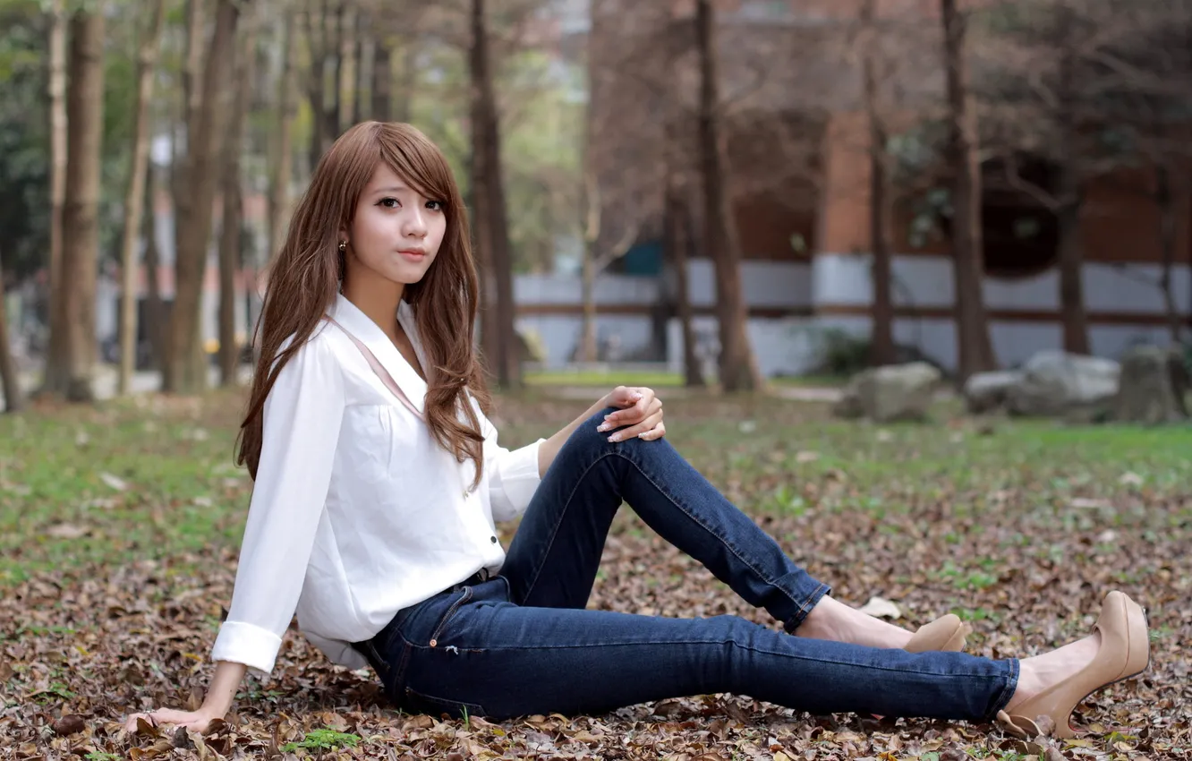 Photo wallpaper girl, mood, beauty