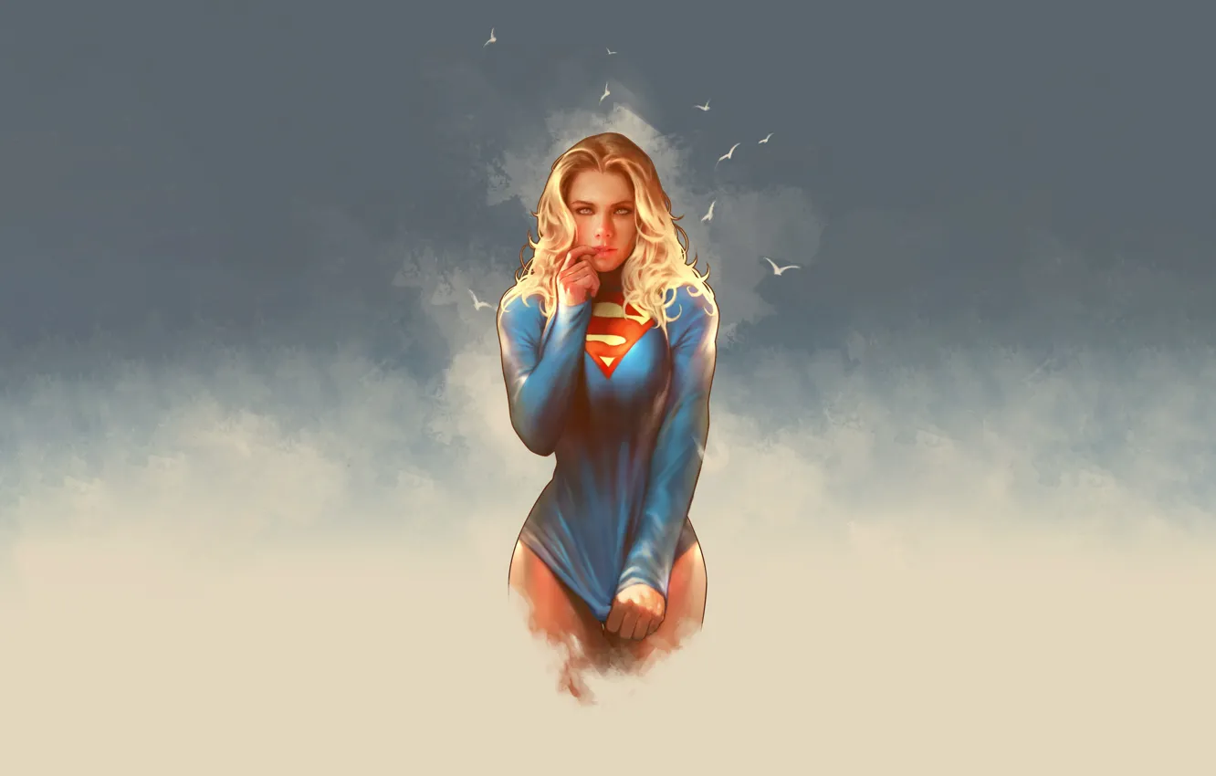 Photo wallpaper girl, Kar, comic, Comics, super hero, Supergirl, Black, Kara Zor-El