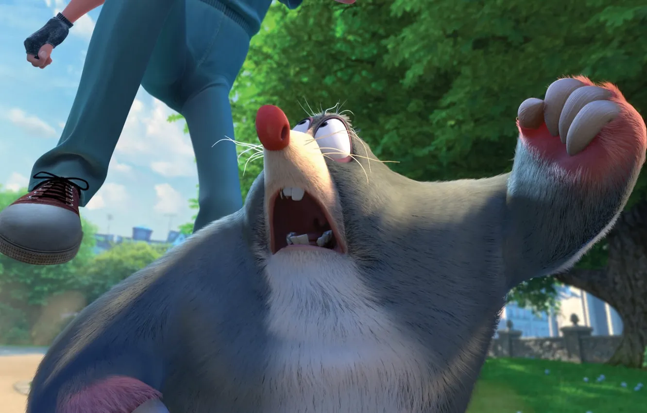 Photo wallpaper cartoon, characters, mole, The Nut Job 2