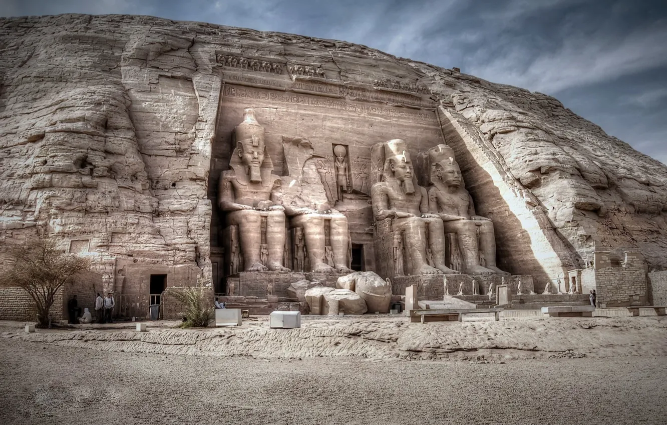 Photo wallpaper Abu Simbel, Nubia, Egypt, Asuan