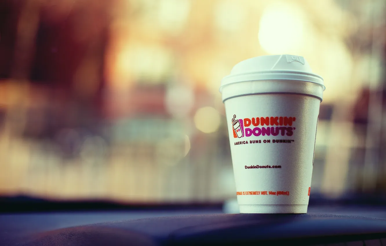 Photo wallpaper glass, coffee, Cup