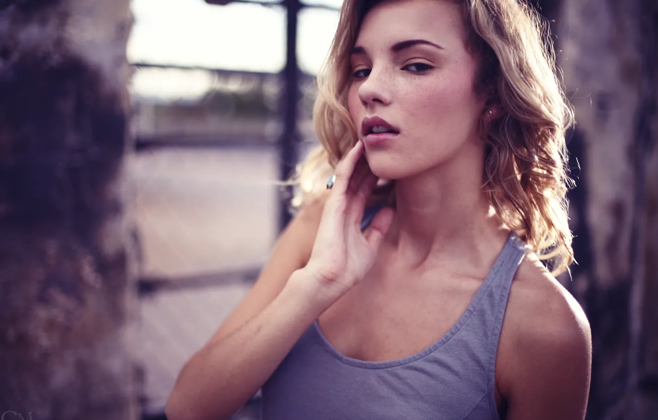 Photo wallpaper girl, blonde, Rachel Ann Yampolsky