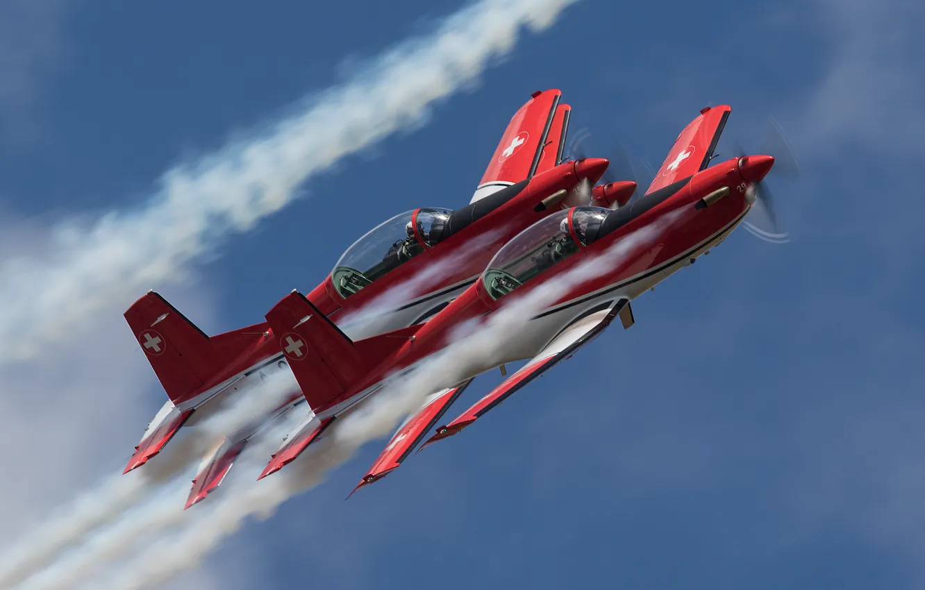 Photo wallpaper flight, pair, sports, the plane