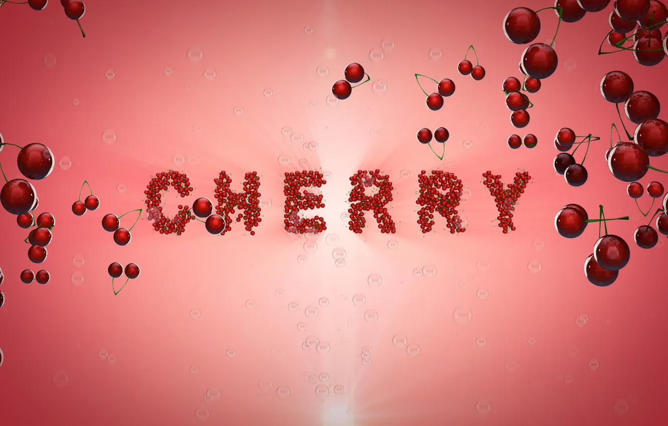 Photo wallpaper cherry, Cherry, a lot