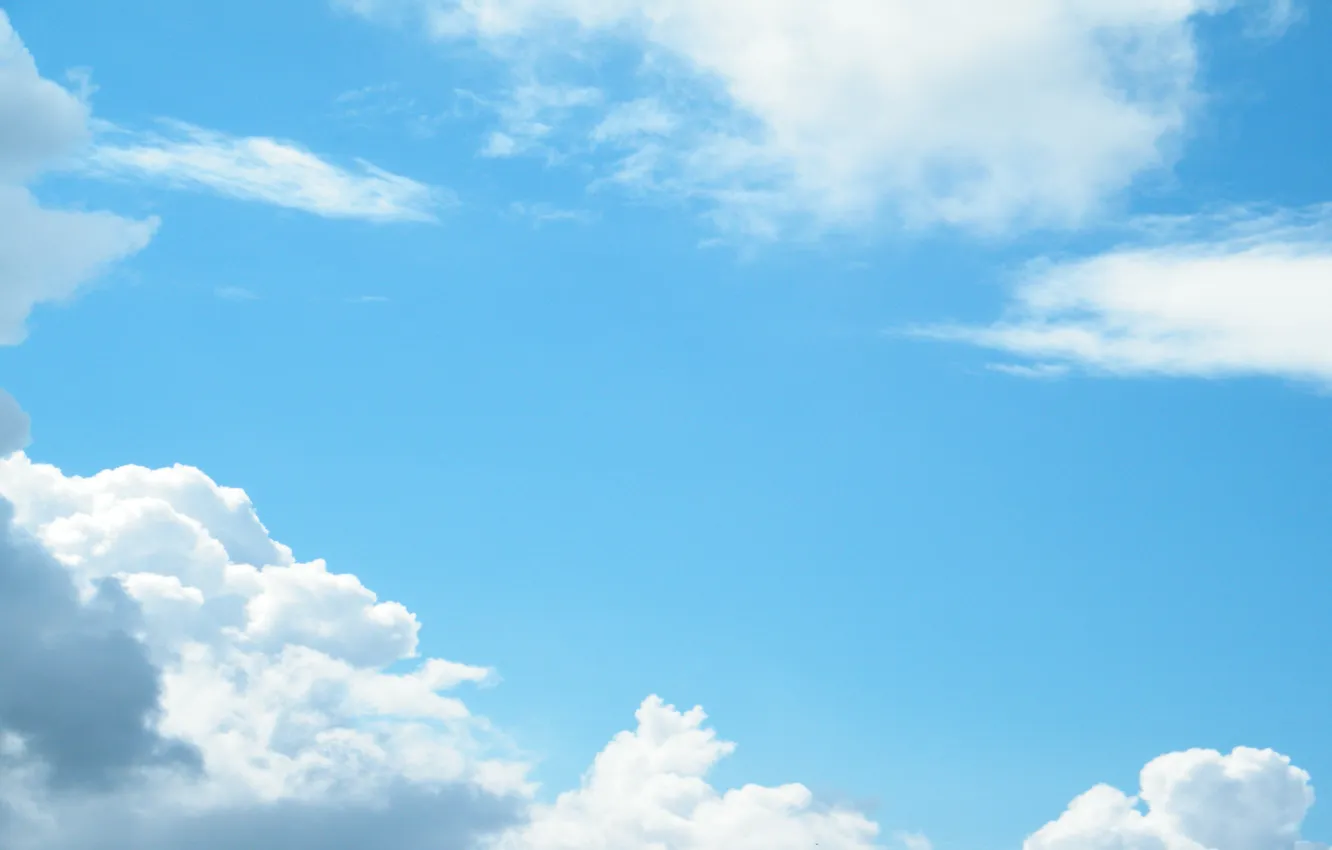 Photo wallpaper the sky, clouds, landscape, photos