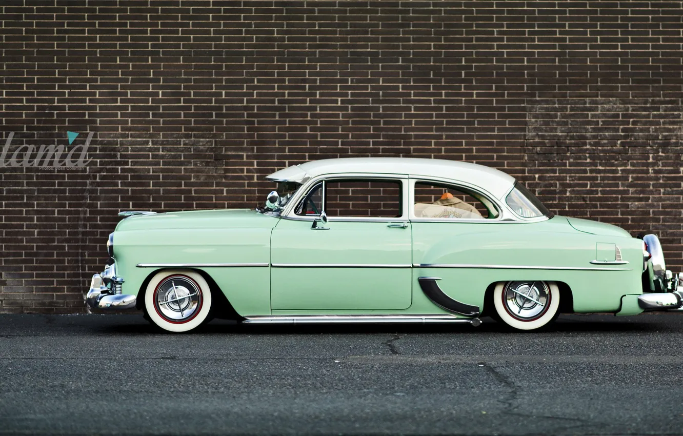 Photo wallpaper Chevrolet, Retro, Deluxe, 1953 Year