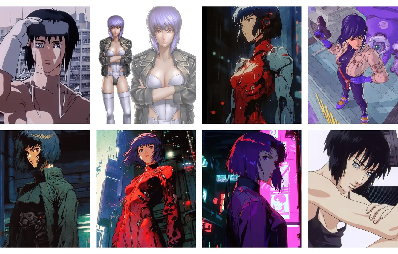 Photo wallpaper anime, art, The Fireworks Kusanagi, Character, 𝐆𝐡𝐨𝐬𝐭 𝐢𝐧 𝐭𝐡𝐞 𝐒𝐡𝐞𝐥𝐥