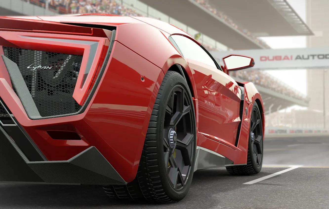 Photo wallpaper Red, The game, Race, Supercar, Supercar, Namco Bandai Games, Project Cars, Slightly Mad Studios