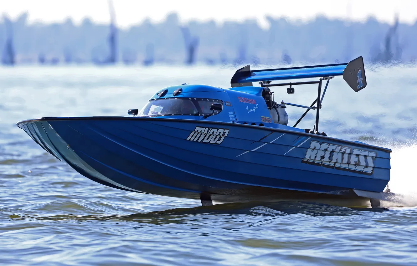 Photo wallpaper race, boat, speed