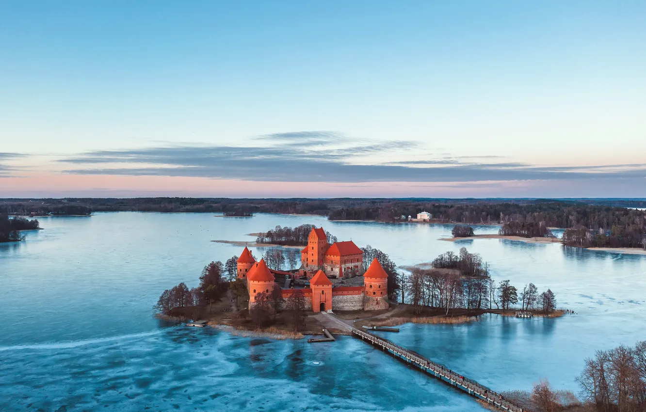 Photo wallpaper nature, Trakai, Lithuania