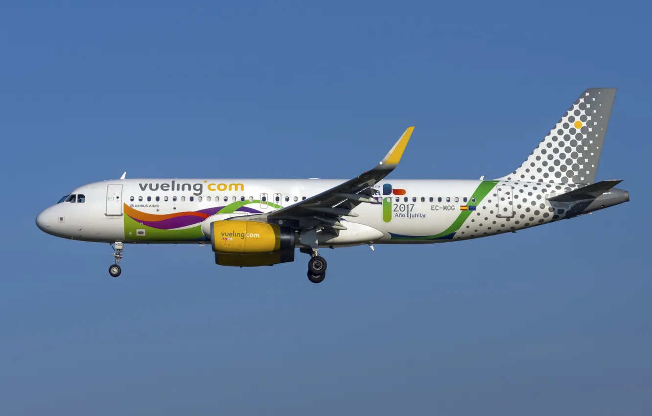 Photo wallpaper Airbus, Vueling Airlines, A320-200S