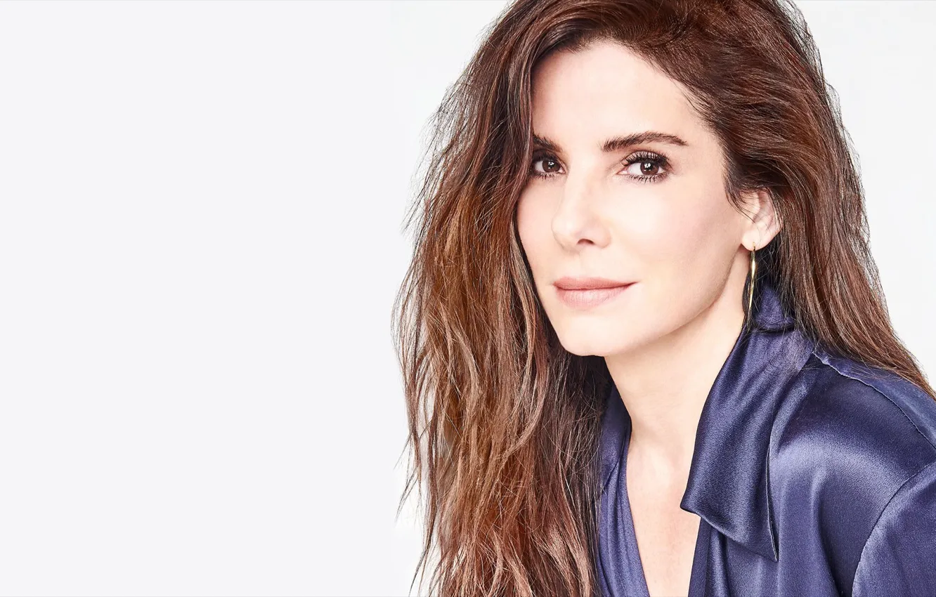 Photo wallpaper look, pose, actress, hair, Sandra Bullock, Sandra bullock