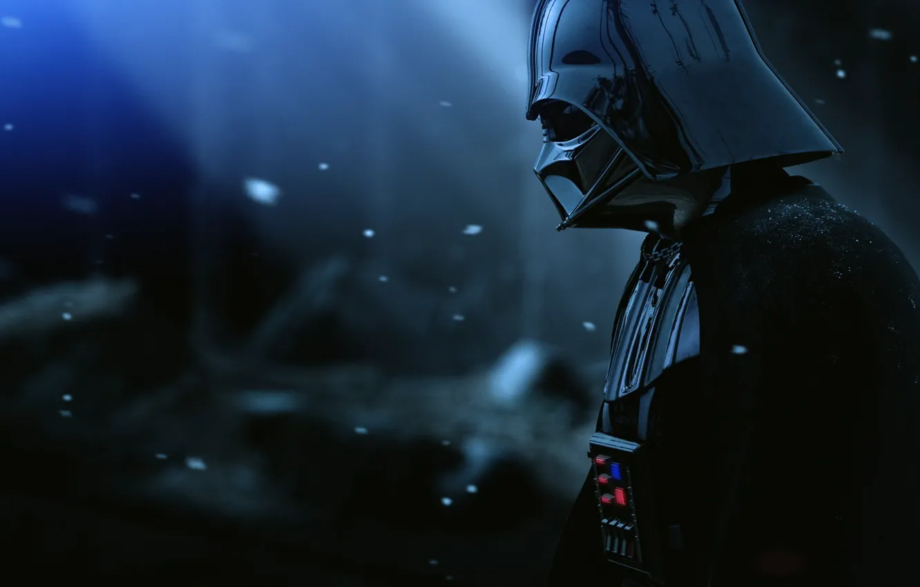 Photo wallpaper Star Wars, Darth Vader, Snow, Movie, Film, Pearls, The Force Unleashed II, Armor