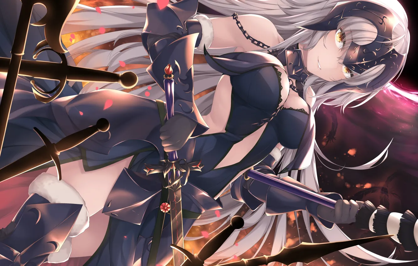 Photo wallpaper fate/grand order, joan of arc, joan of arc alter, kana616, fate series