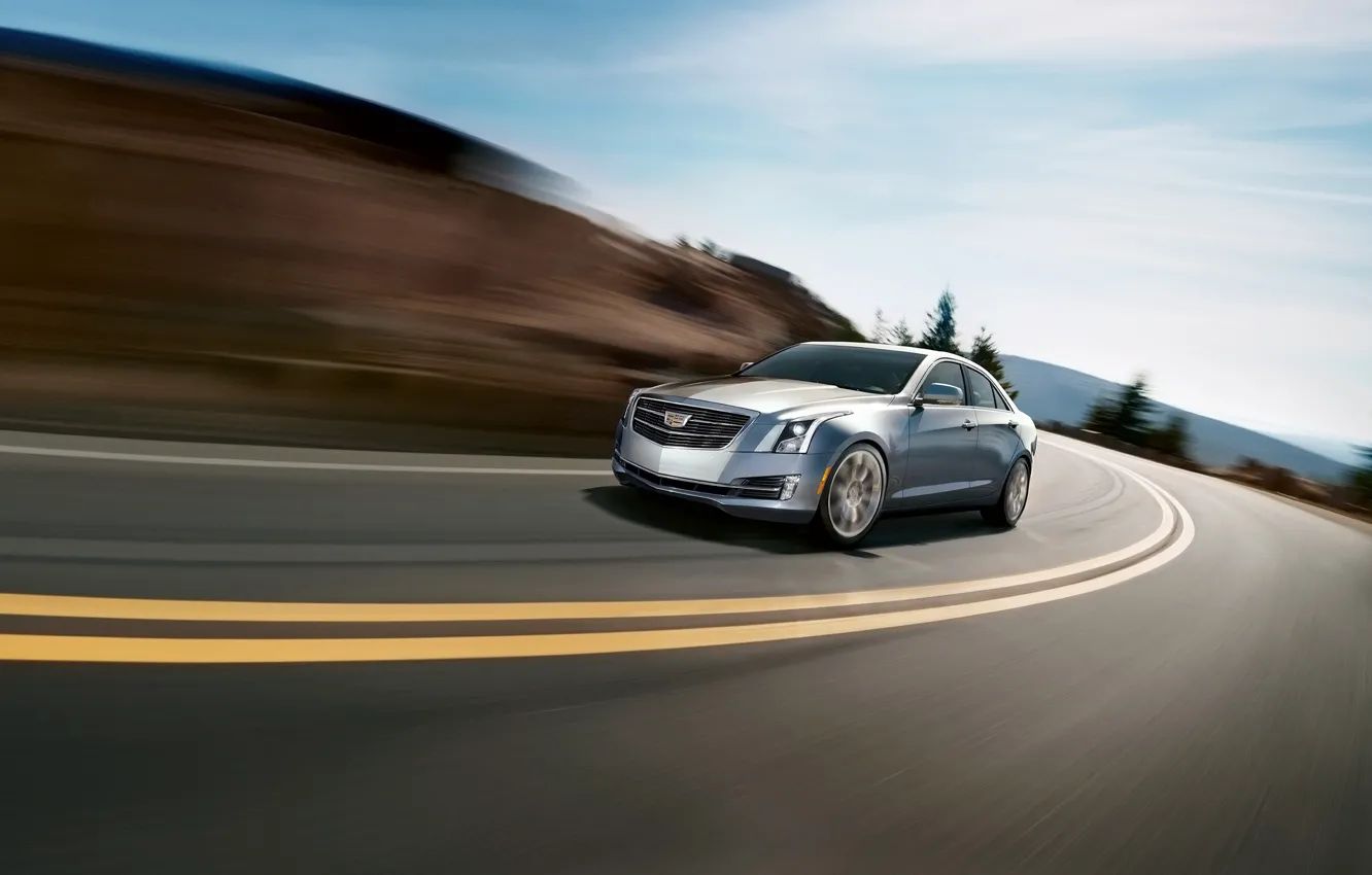 Photo wallpaper Cadillac, Cadillac Wallpaer, Cadillac 2015, Cadillac ATS 2015, Cadillac ATS Sedan
