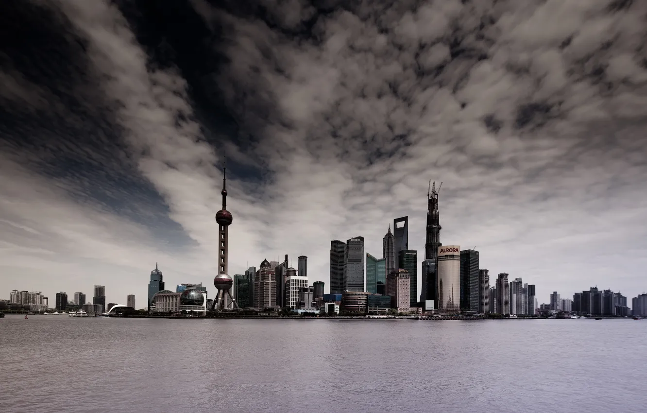 Photo wallpaper the city, home, China, Shanghai, megapolis, Lan Ni You