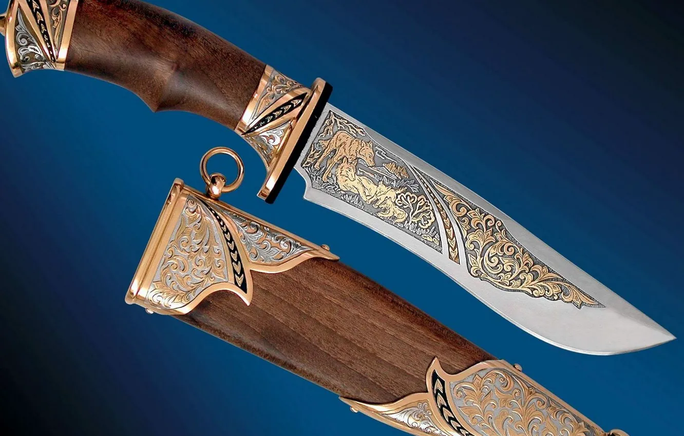 Photo wallpaper weapons, knife, cold, sheath