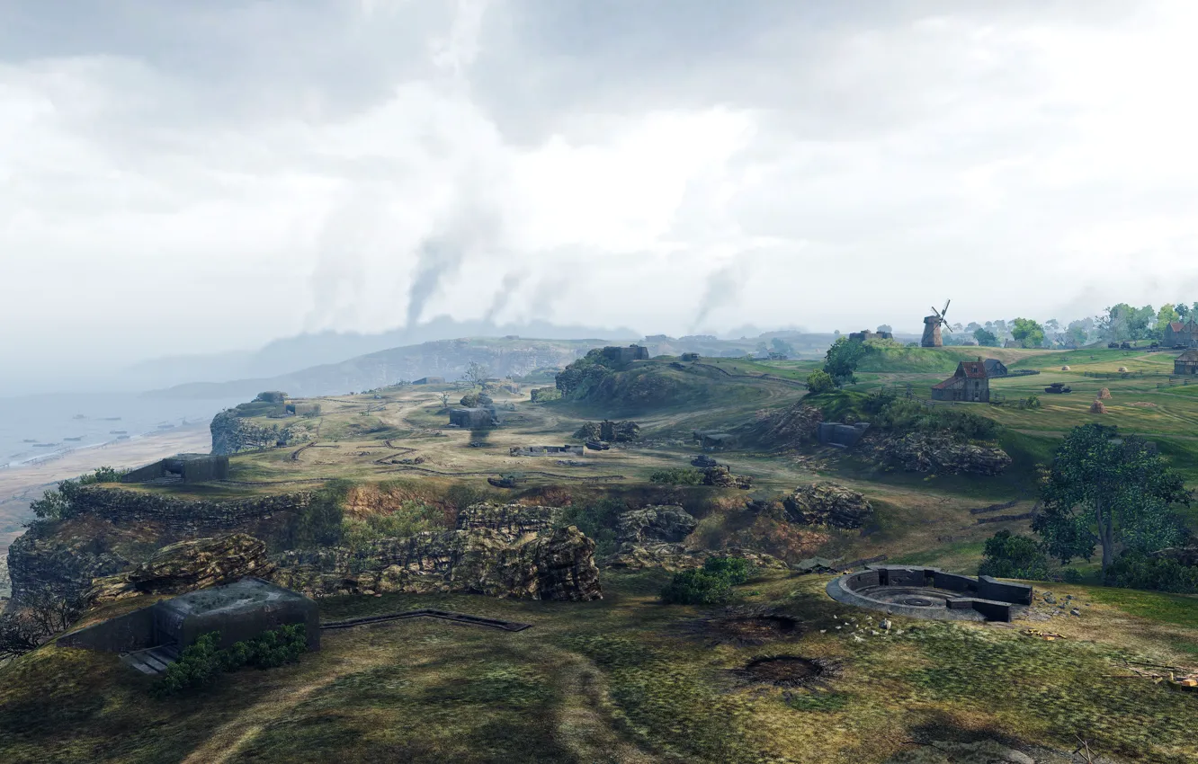 Photo wallpaper map, tanks, World of Tanks, Overlord