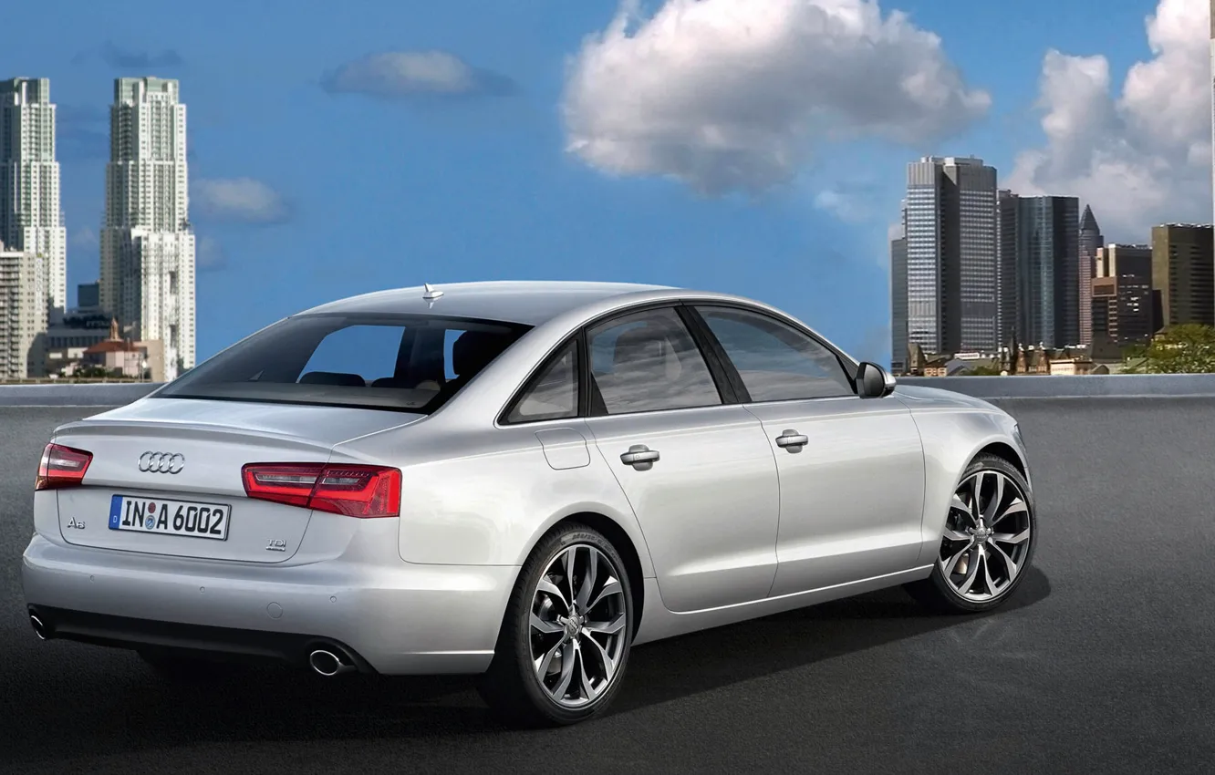 Photo wallpaper the city, Audi
