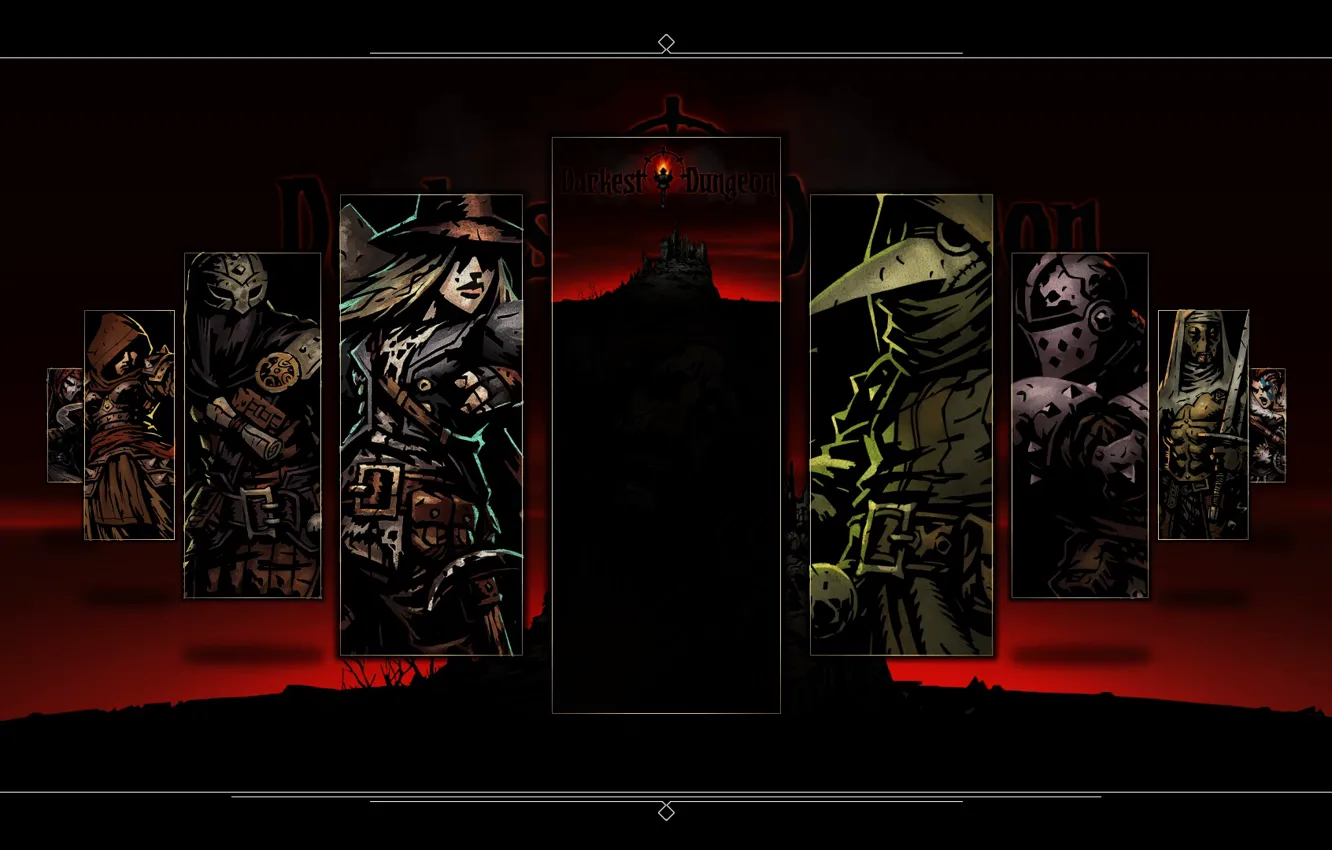 Photo wallpaper Torch, Darkest Dungeon, Leper
