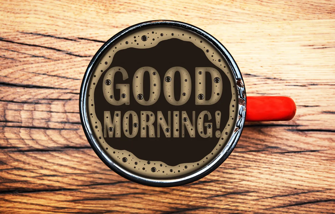 Photo wallpaper coffee, cup, coffee, good morning