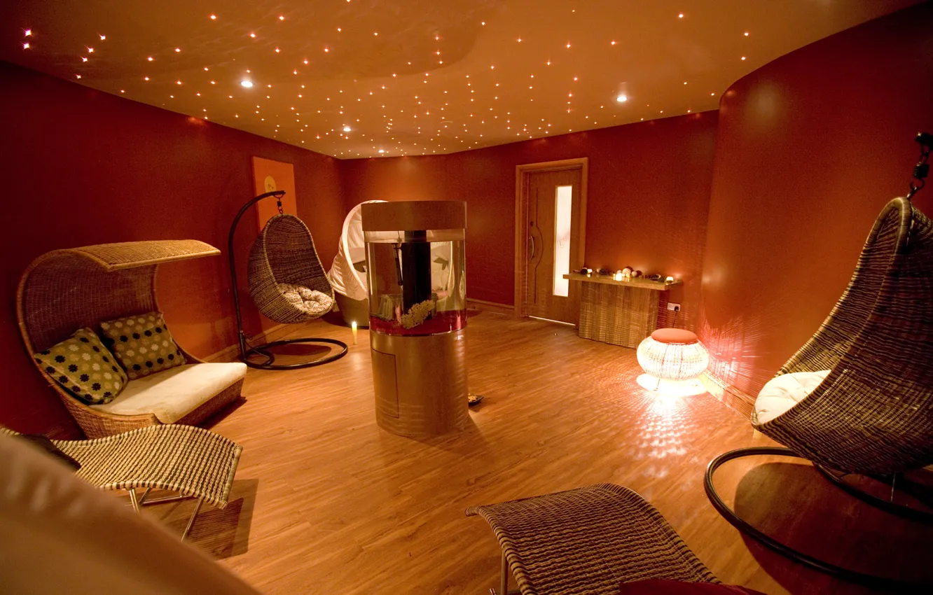 Photo wallpaper design, style, room, interior, salon, relaxing space