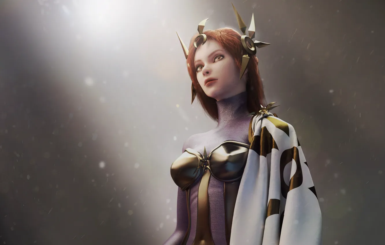 Photo wallpaper girl, League of Legends, Leona, LoL, moba, Radiant Dawn