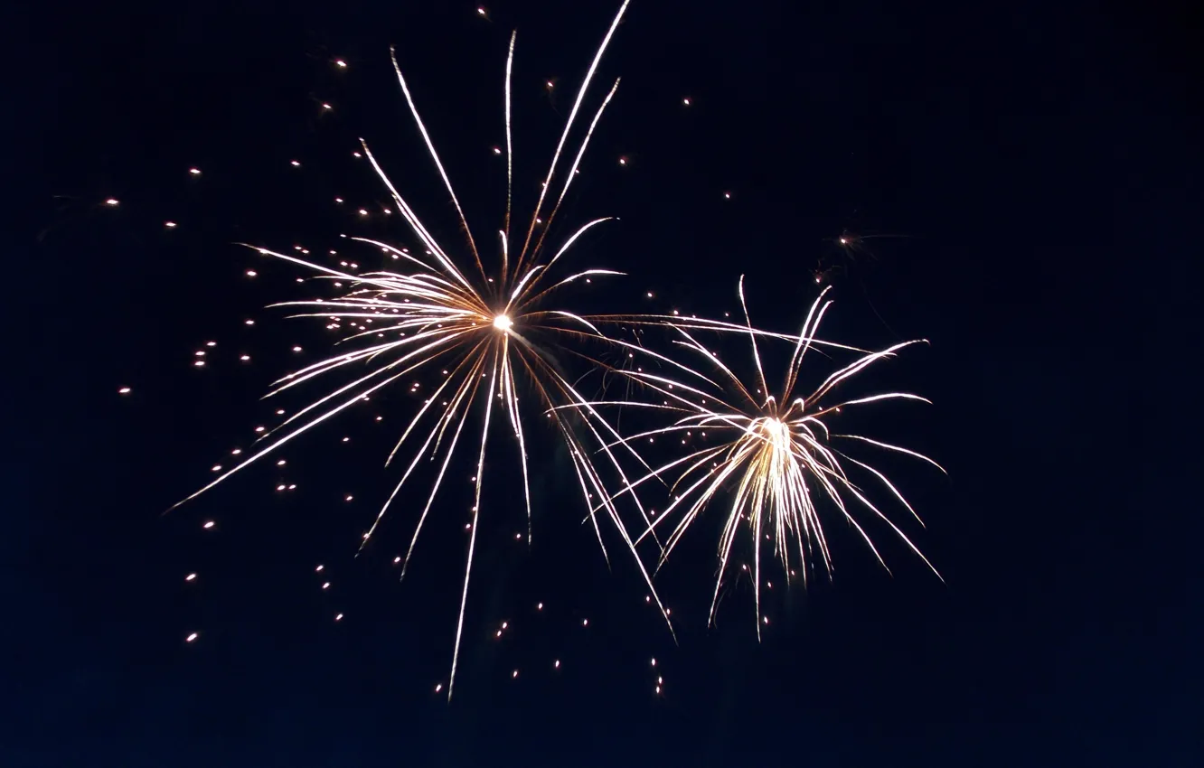 Photo wallpaper the sky, salute, sparks