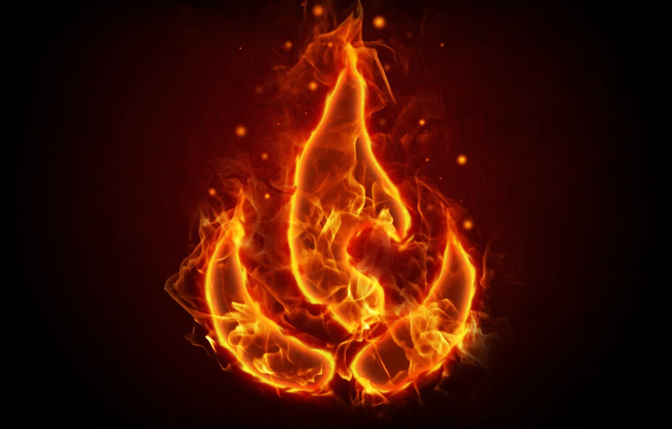 Photo wallpaper fire, symbol, the last airbender, the last airbender