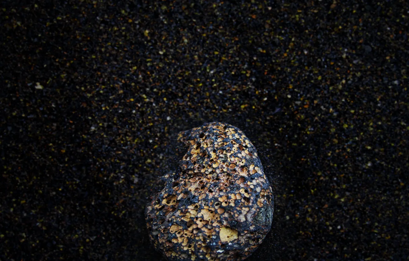 Photo wallpaper stone, lava, gravel