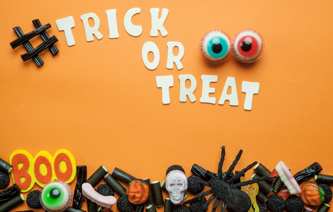 Photo wallpaper holiday, candy, Halloween, marmalade