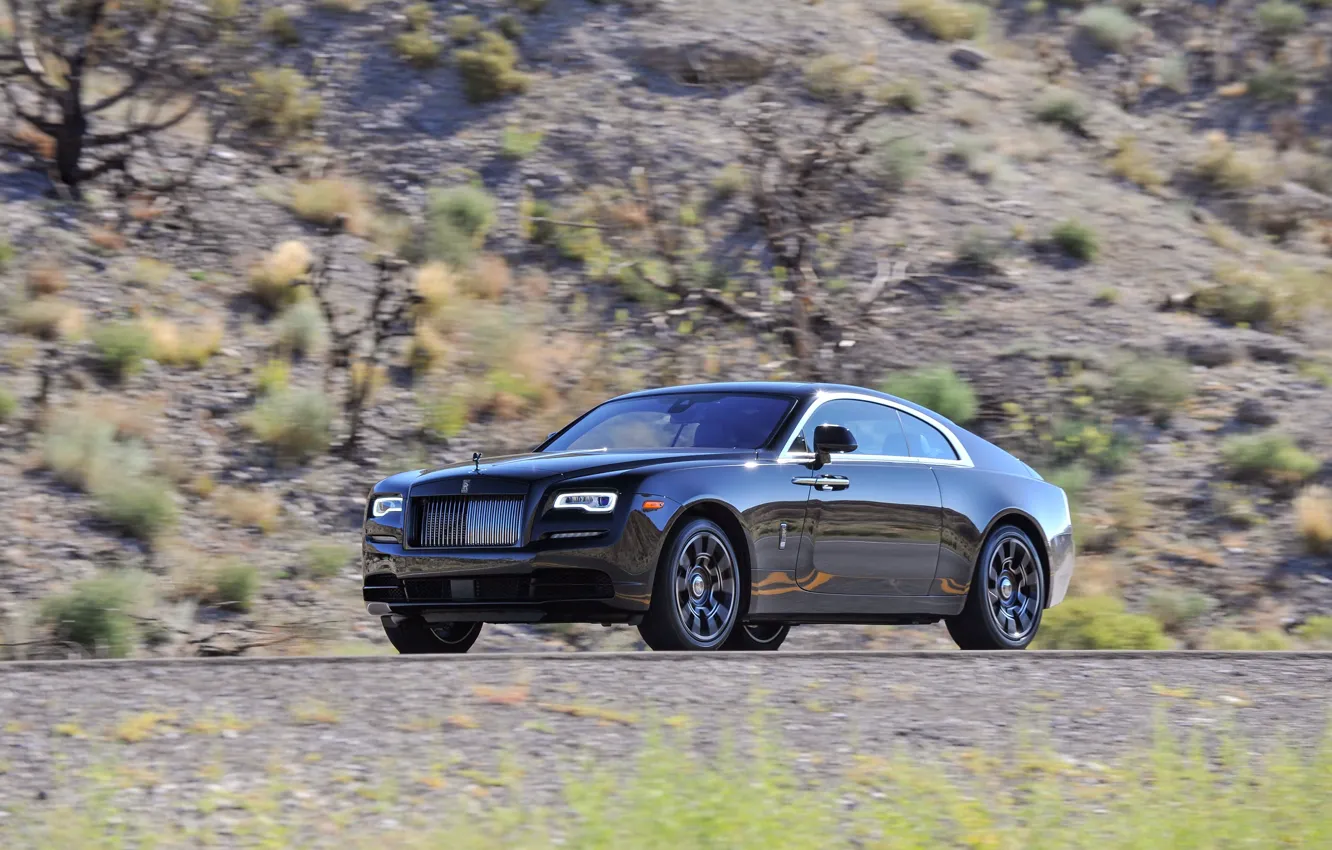 Photo wallpaper car, coupe, Rolls-Royce, car, wallpapers, rolls-Royce, Wraith, Black Badge