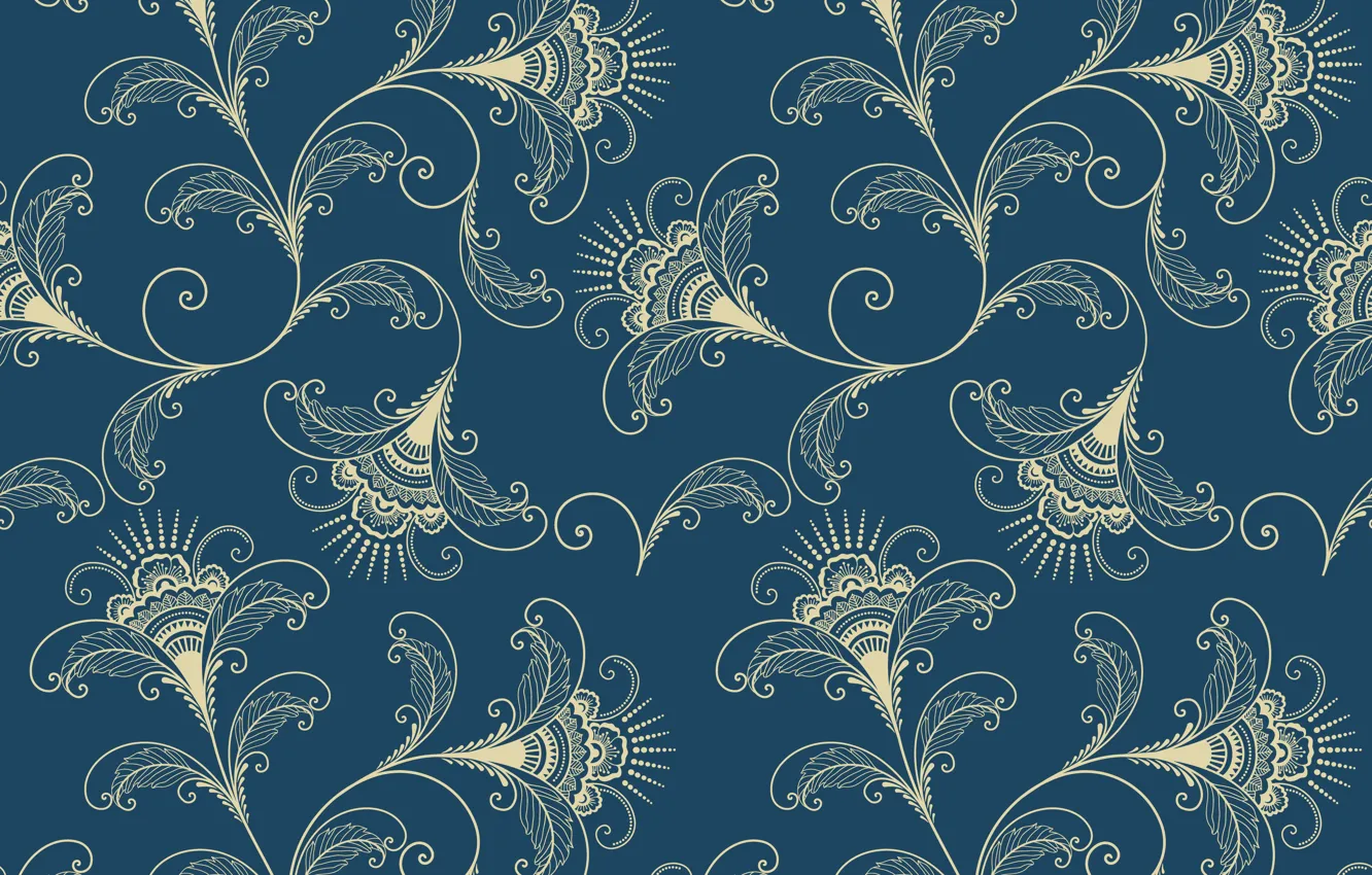 Photo wallpaper pattern, vector, vector, texture, ornament, flower, background, pattern