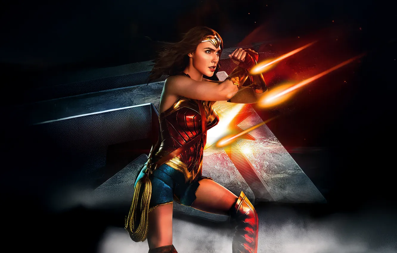 Photo wallpaper Action, woman, Unleashed, Wonder