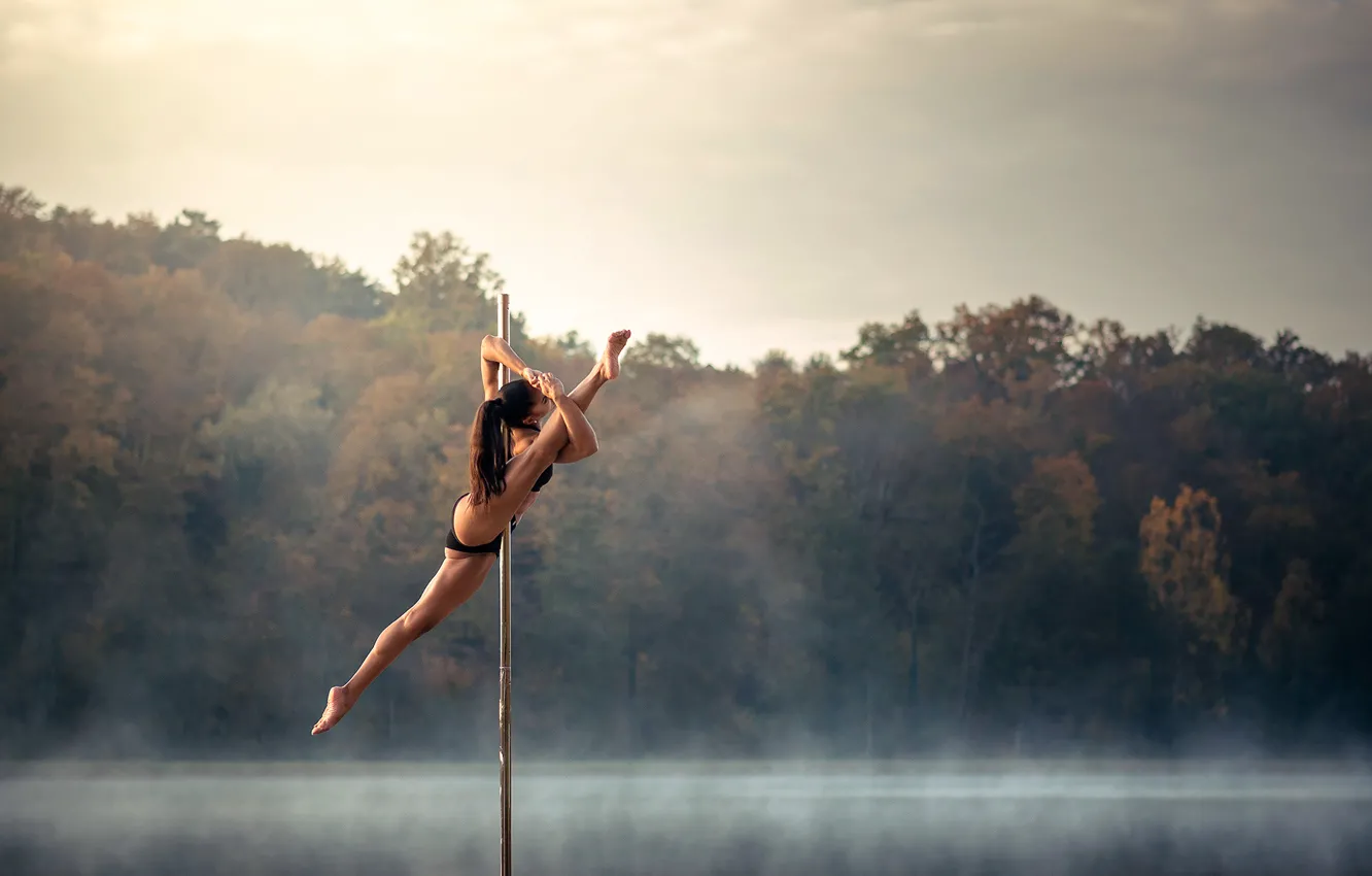 Photo wallpaper dance, pole, acrobatics, Chris Silya, not a strip