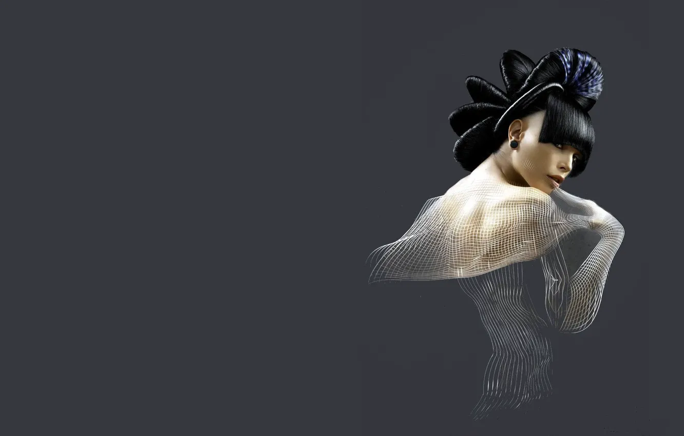 Photo wallpaper girl, East, matrix