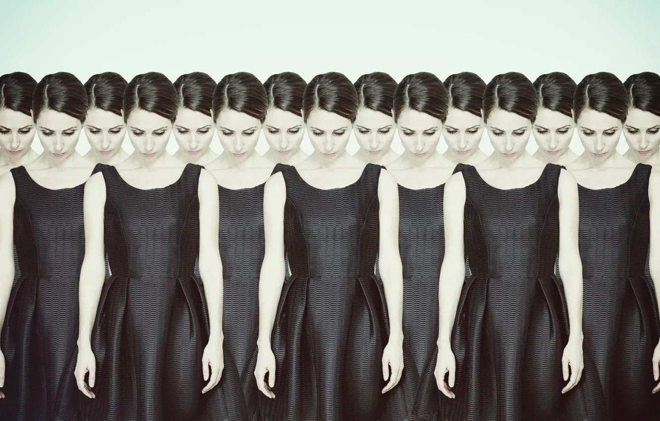 Photo wallpaper girl, background, Stroy