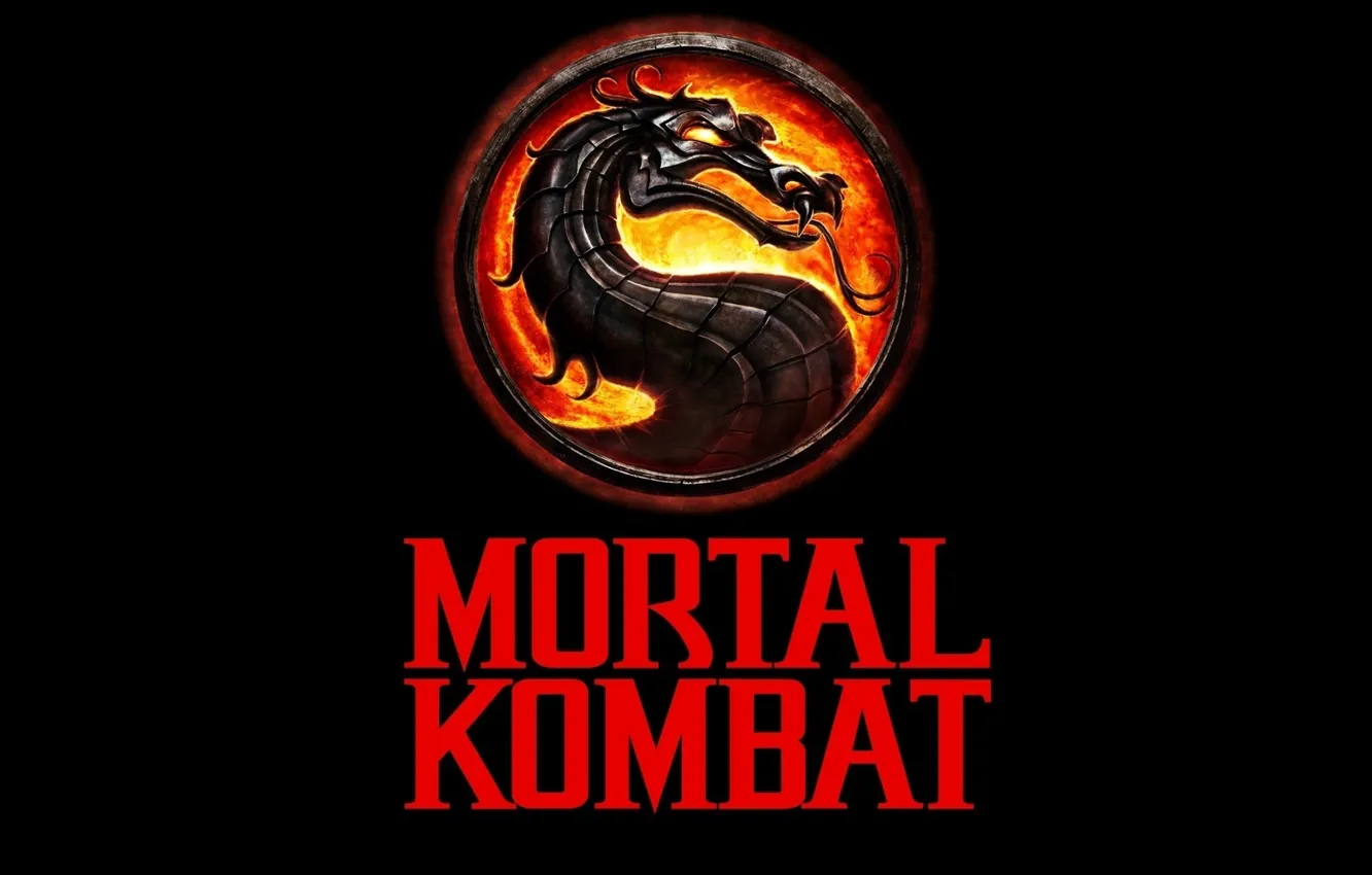 Photo wallpaper fire, red, Dragon, Mortal Kombat