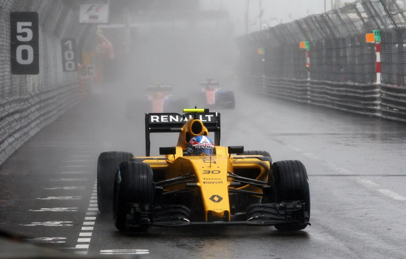 Photo wallpaper Renault, Formula 1, Reno, Team, Monte Carlo, damp, palmer