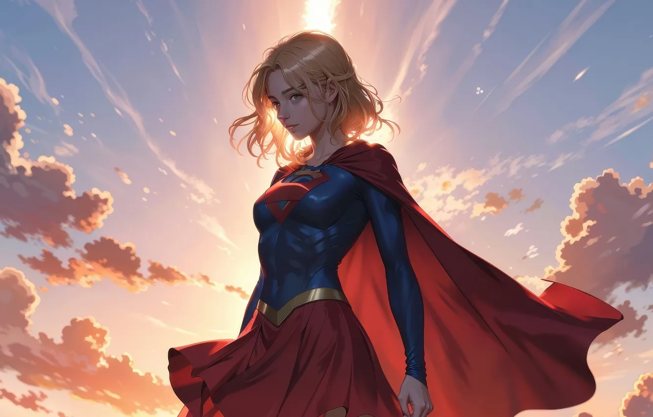 Photo wallpaper Defender, Supergirl, UNSTOPPABLE
