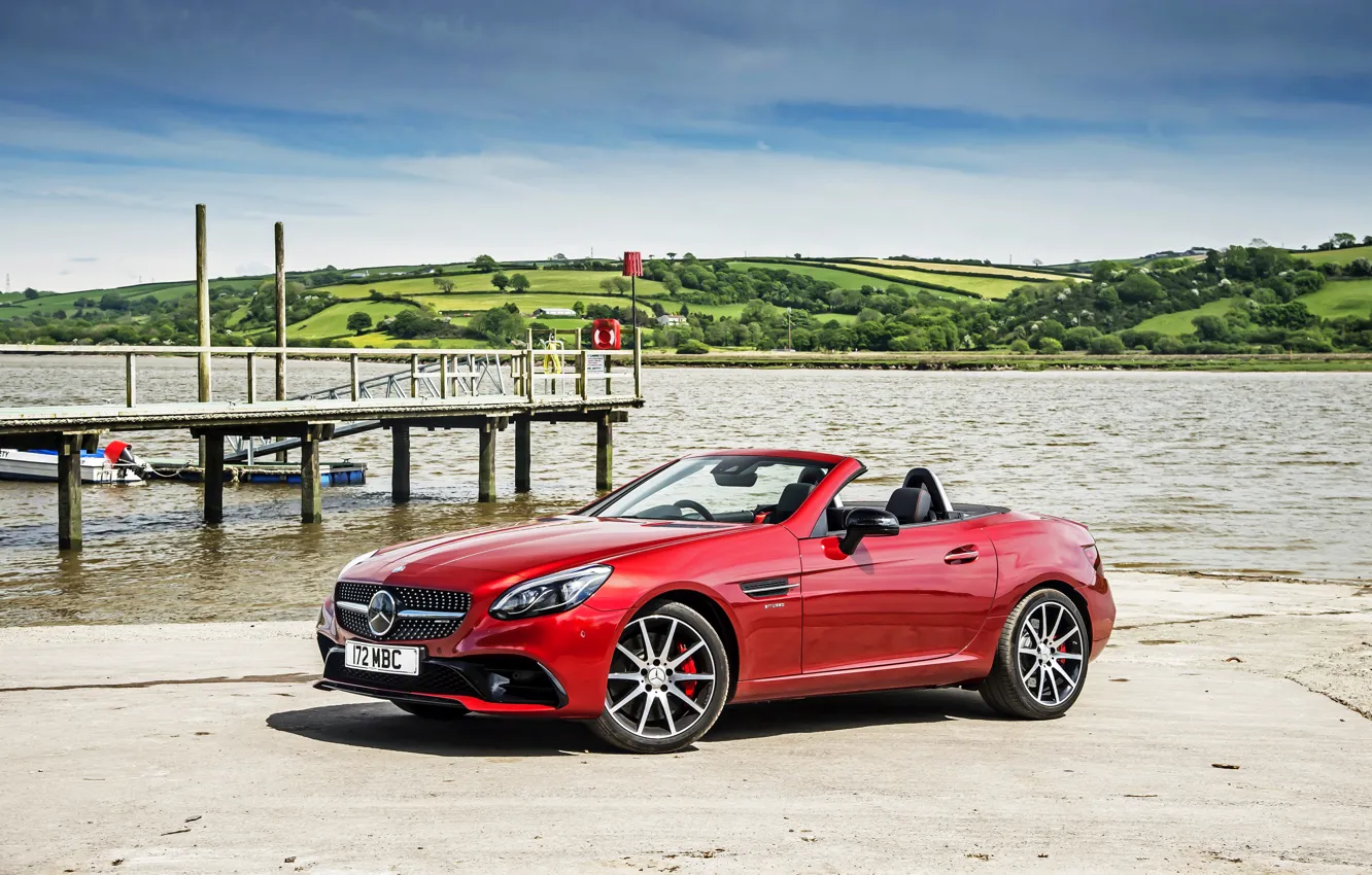 Photo wallpaper Mercedes-Benz, Roadster, convertible, Mercedes, AMG, R172, SLC-Class