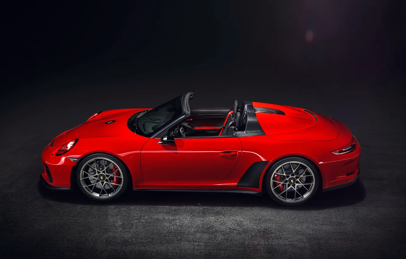 Photo wallpaper 911, Porsche, side view, 2018, Speedster, Concept II