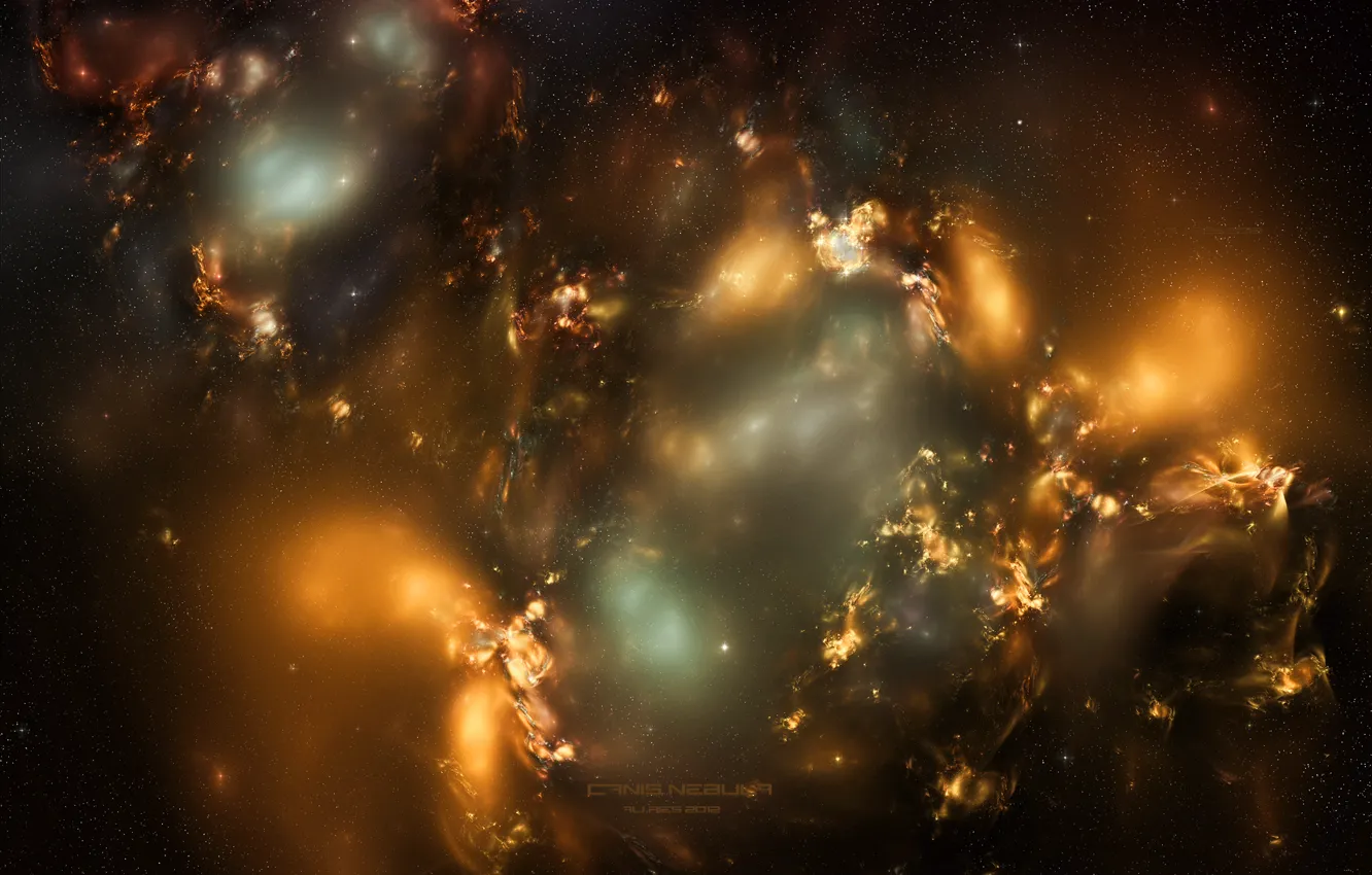 Photo wallpaper stars, light, space, constellation, canis nebula